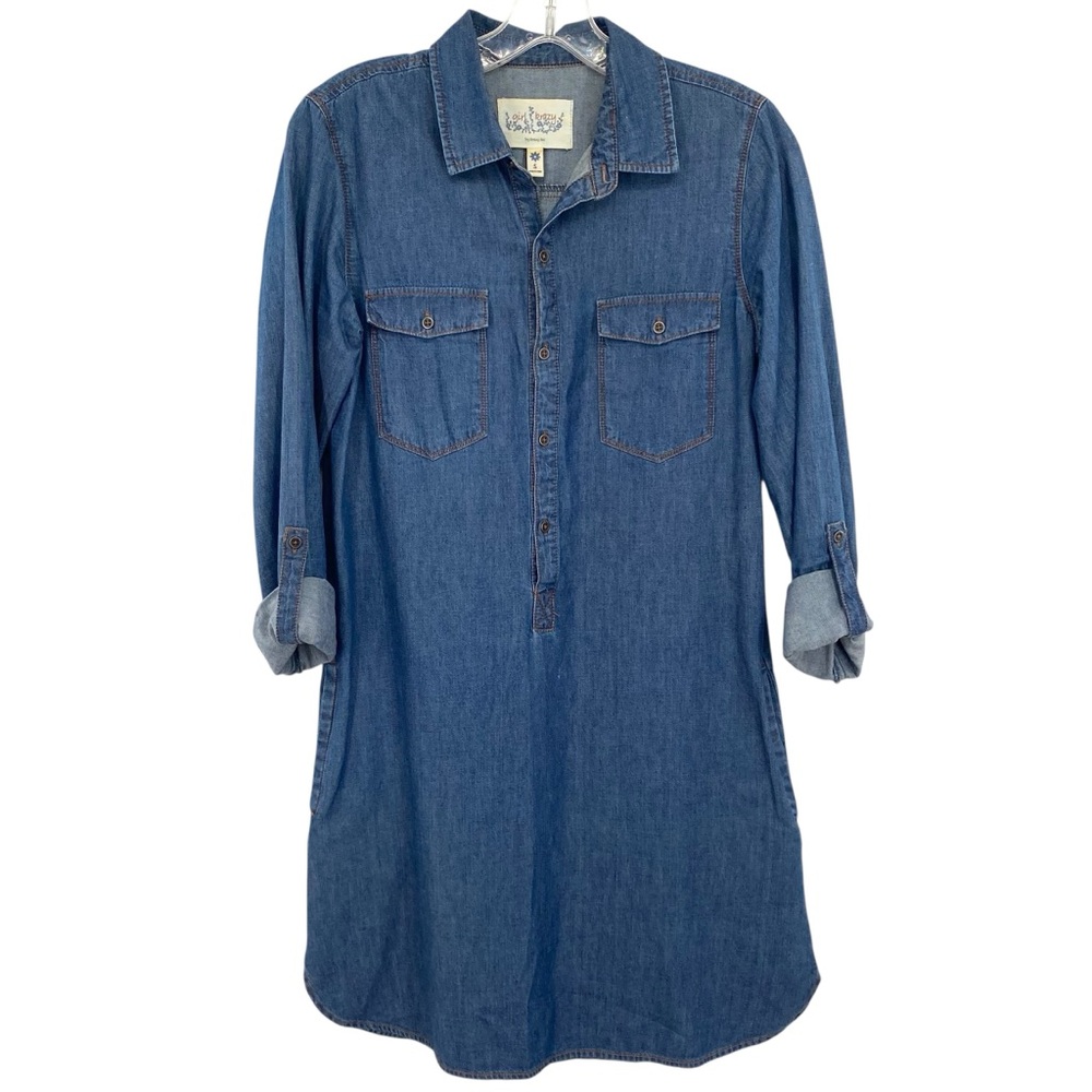 Krazy Kat Chambray Denim Shirt Dress